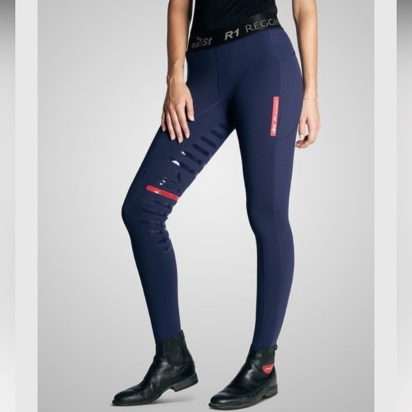 Ea.St Pants - Ea.St Womens R1 Reggings Pull On Stretch Navy Riding Leggings Size XS